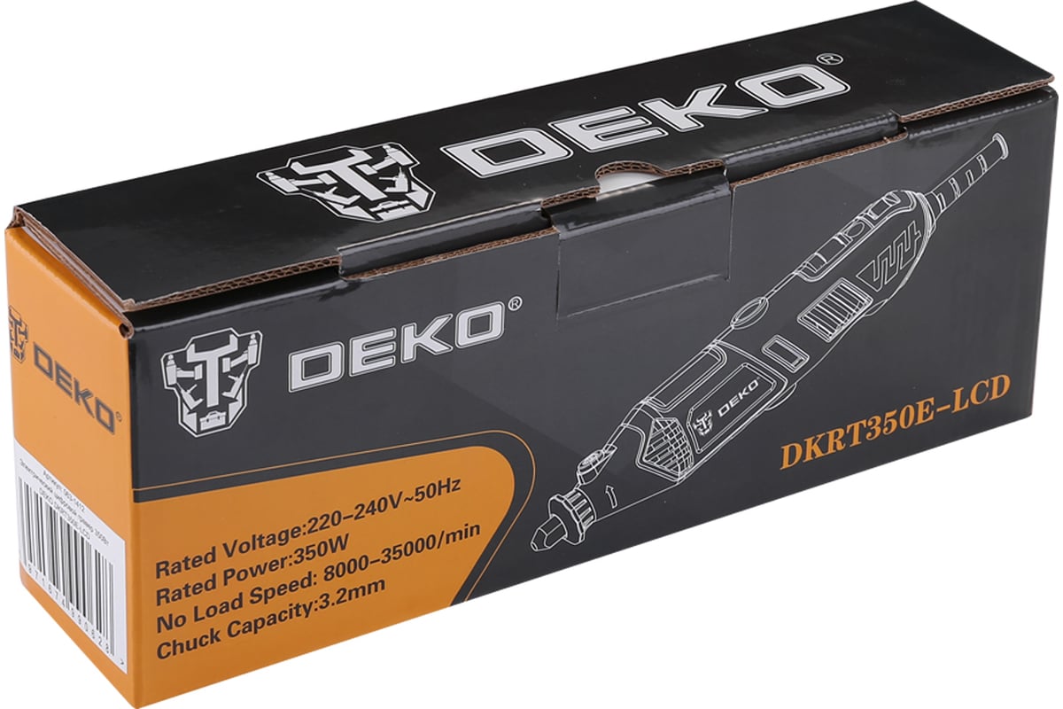 Электрический цифровой гравер Deko 350Вт DKRT350E-LCD 063-1412