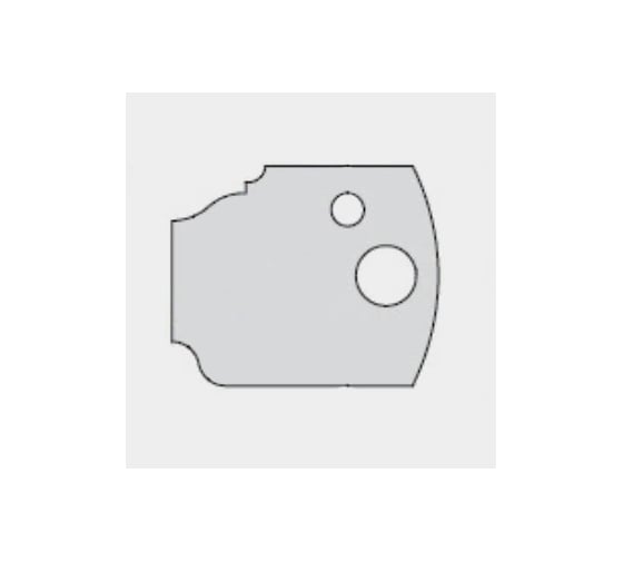 Нож для фрезы мультисистема HSS филенка волна дверь 40x20x4 мм Dimar 3307940