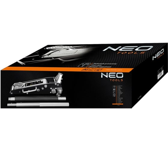 Алюминиевый подкатной домкрат Neo Tools 85-375 мм 125т 11-730
