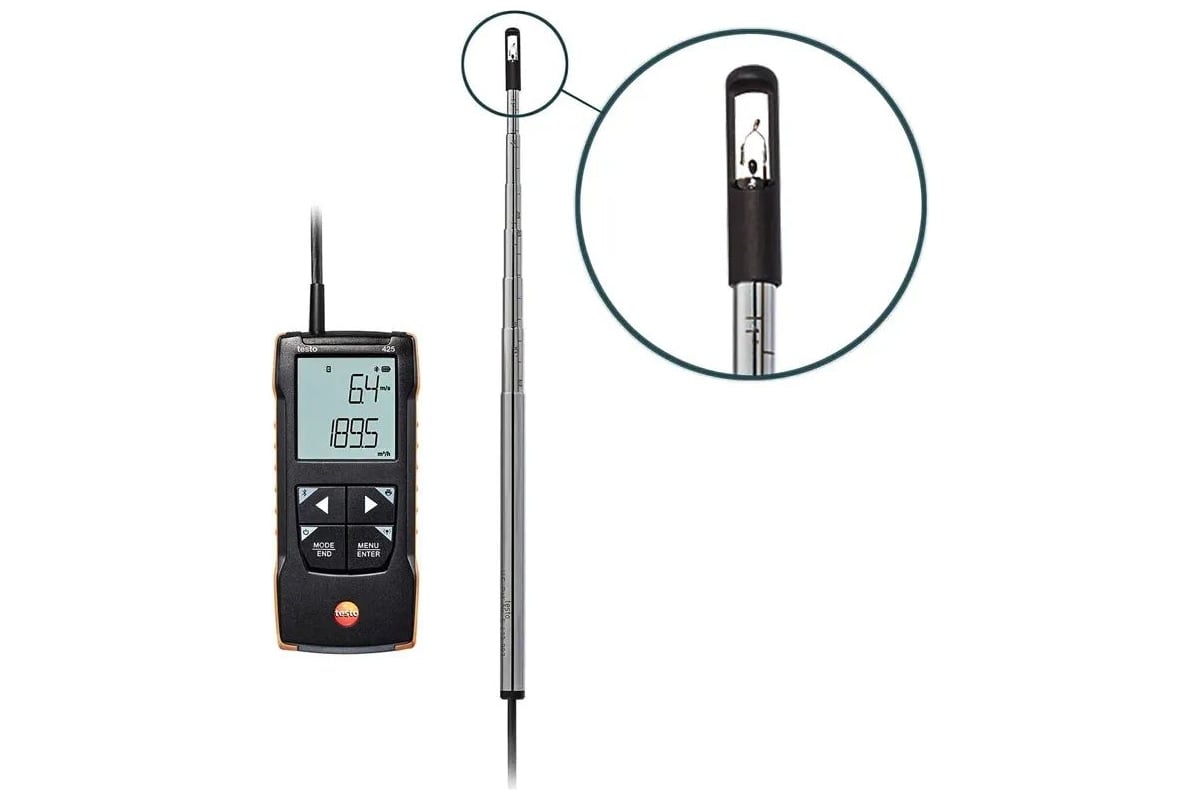 Анемометр Testo 425 с подключением через приложение 0563 0425
