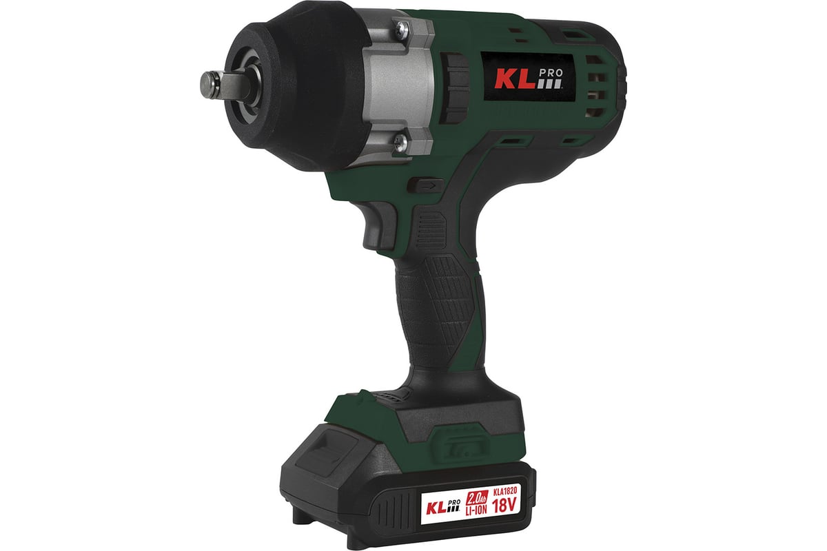 Профессиональный бесщеточный гайковерт аккумуляторный KLPRO KLSS18BHX-20 18 v / 2.0 ah li-ion 13996