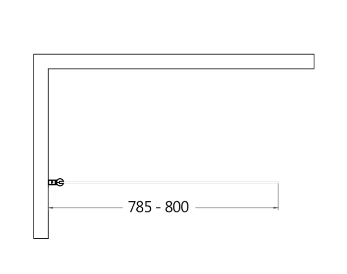Шторка для ванны AQUAme AQM2859-9-L 90x140 левая, прозрачное стекло, черный