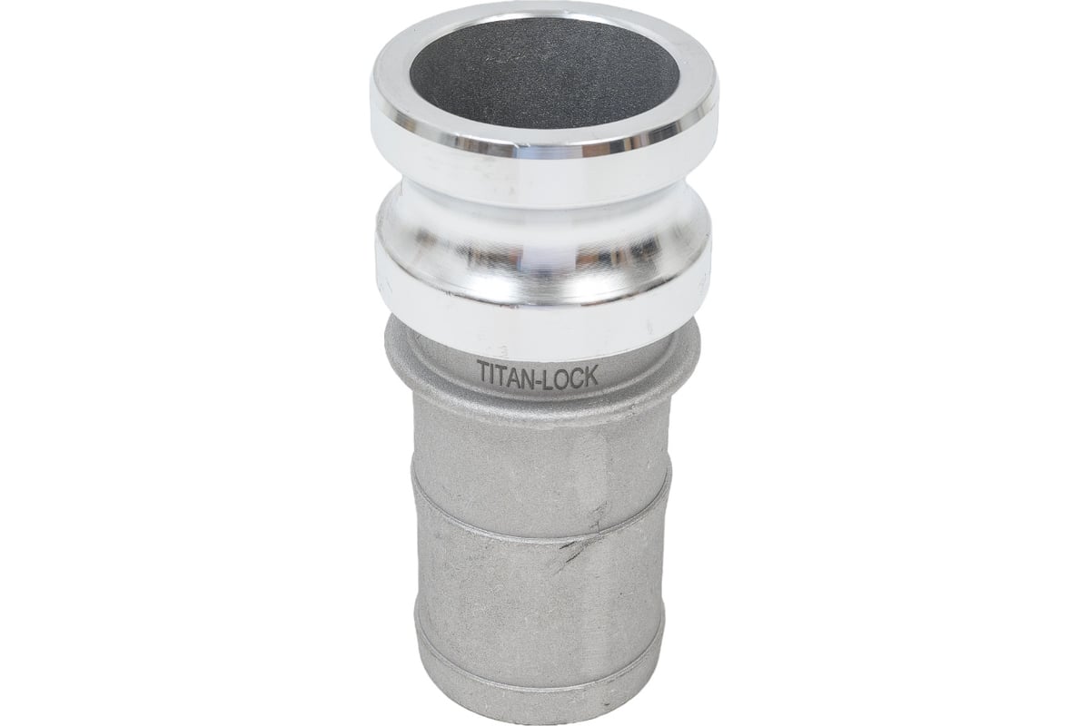 Алюминиевый камлок TITAN LOCK типа E серия EcoLine, ниппель с хвостовиком 2" TL200EAL-EL