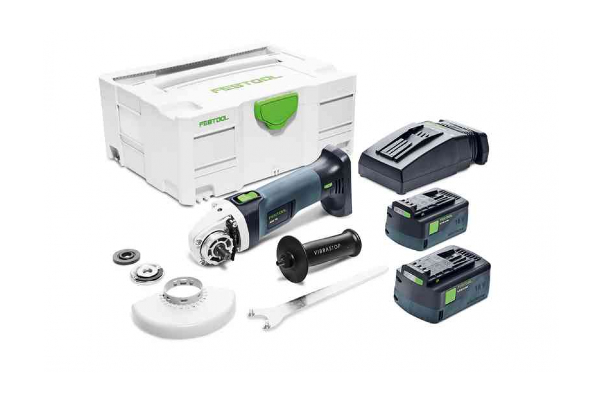 Аккумуляторная углошлифовальная машина Festool AGC 18-125 Li5.2 EB-Plus 575344