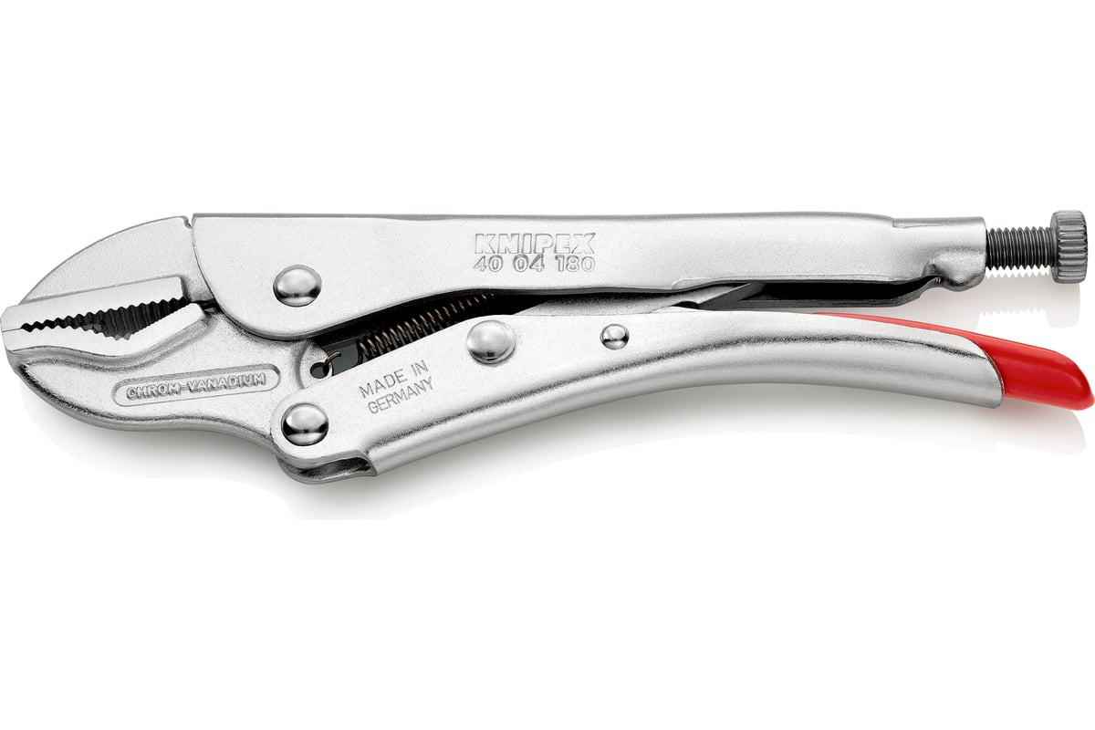 Универсальный ручной зажим Knipex круг 35 мм, кв-т 25 мм,под ключ 32 мм, штрихкод на ручках KN-4004180EAN