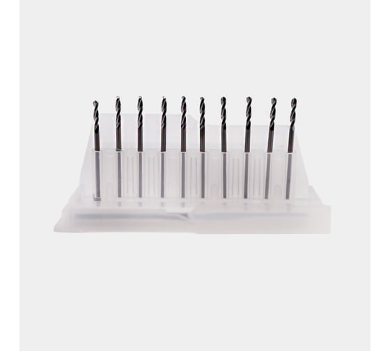 Сверло твердосплавное цельное короткое, ц/х, 10 шт, 2.0x12x38 мм, ВК8, 2300-3791, ГОСТ 17274-71 РОСИНСТРУМЕНТ 233791U