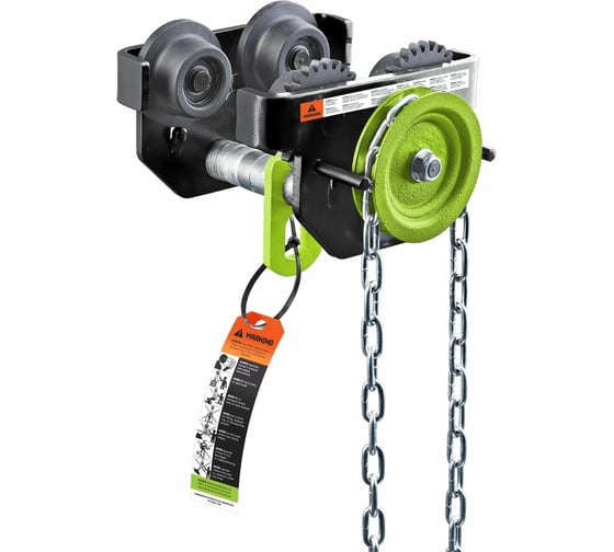 Тележка для ручных талей с цепным приводом HITCH TR200, 1 т, 3 м SZ061014