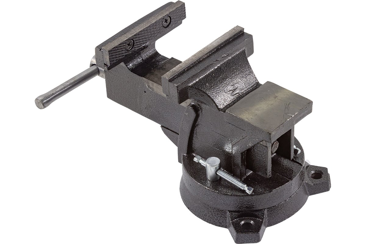 Тиски стальные поворотные с наковальней Forcekraft 6" (150мм) FK-6540306(60299)