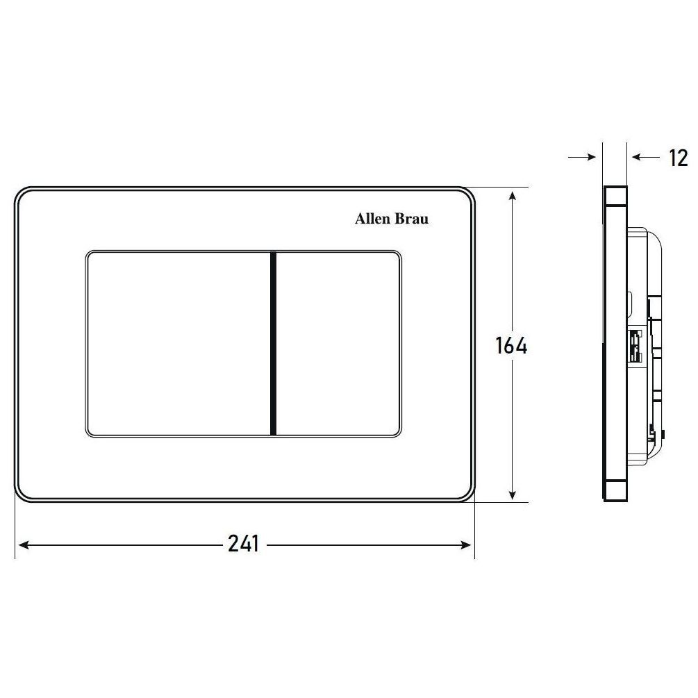Кнопка смыва Allen Brau Infinity 9.20006.BN сталь браш