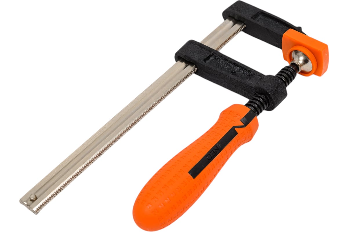 Струбцина Neo Tools тип F, 50 x 150 двухкомпонентная рукоятка 45-450