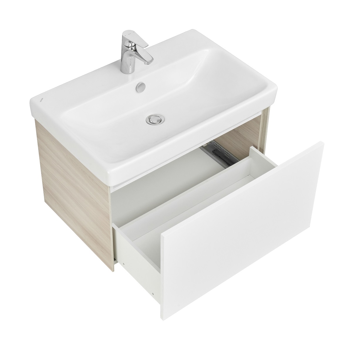 Мебель для ванной Акватон Асти 70 см ясень шимо, белый