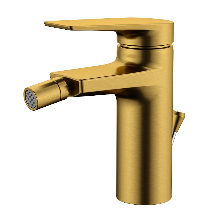 Смеситель WasserKRAFT Aisch 5506 матовое золото, донный клапан