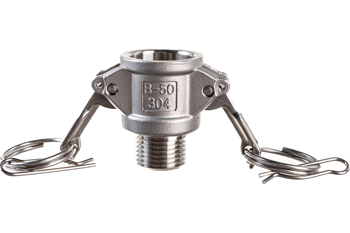 Камлок тип B (розетка; наружная резьба BSP; 12 мм-1/2"; нержавеющая сталь) TITAN LOCK TL50BSS
