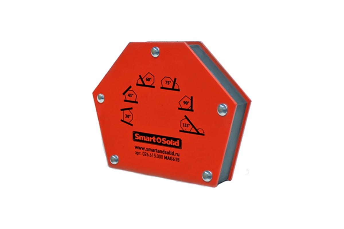 Угольник магнитный универсальный Smart&Solid MAG615 для сварки