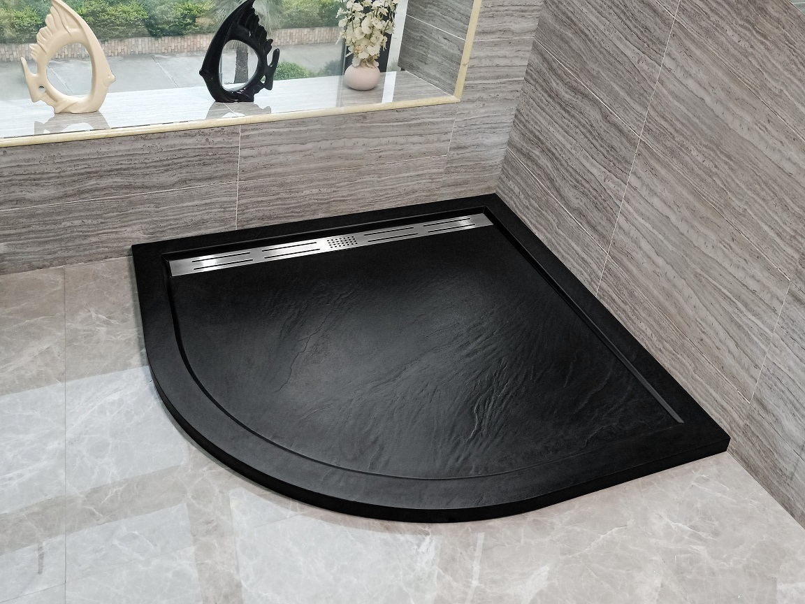 Поддон для душа WeltWasser TRR Stone-BL 90x90 черный