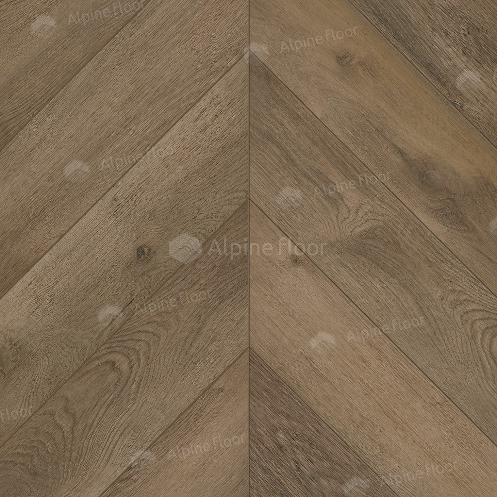 Виниловый ламинат Alpine Floor Chevron Alpine LVT Дуб Насыщенный 555x127x2.5 мм, ECO 20-4A