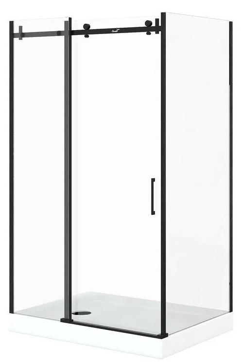 Душевой уголок Cerutti CEZARES120B 120x90 прозрачный, черный