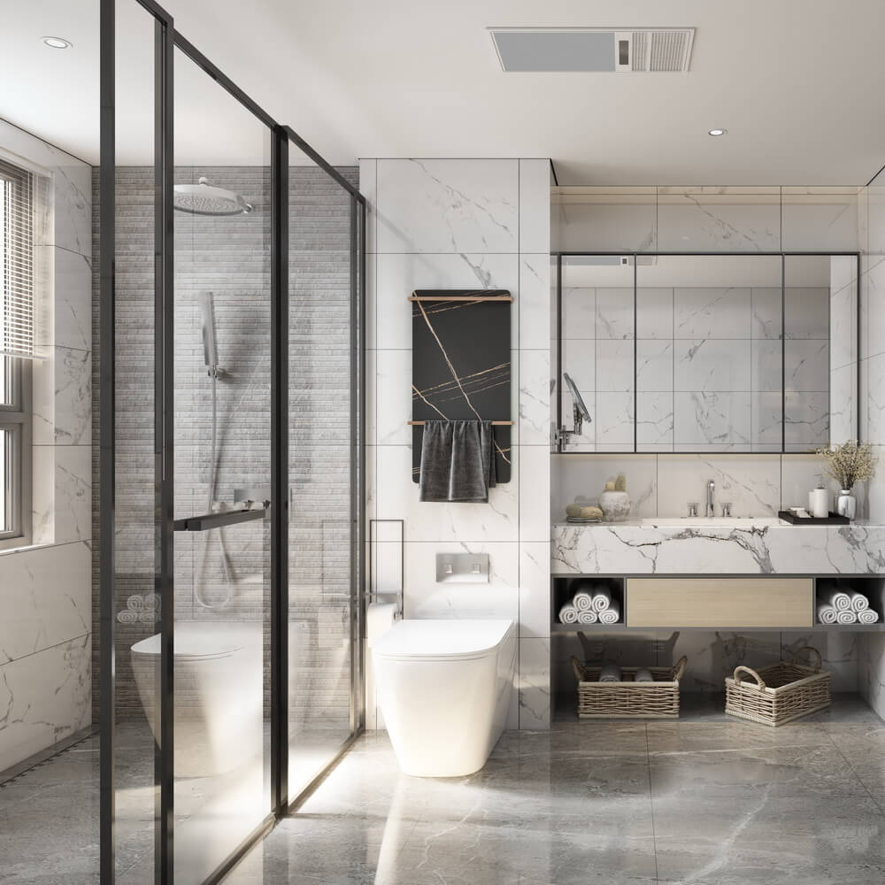 Полотенцесушитель электрический Black&White Universe N-389ND 43x81 коричневый мрамор