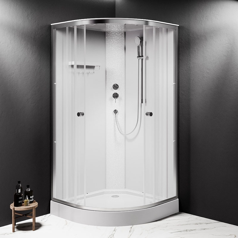 Душевая кабина Am.Pm X-Joy W94C-401-100MT 100x100 см прозрачная, матовый хром