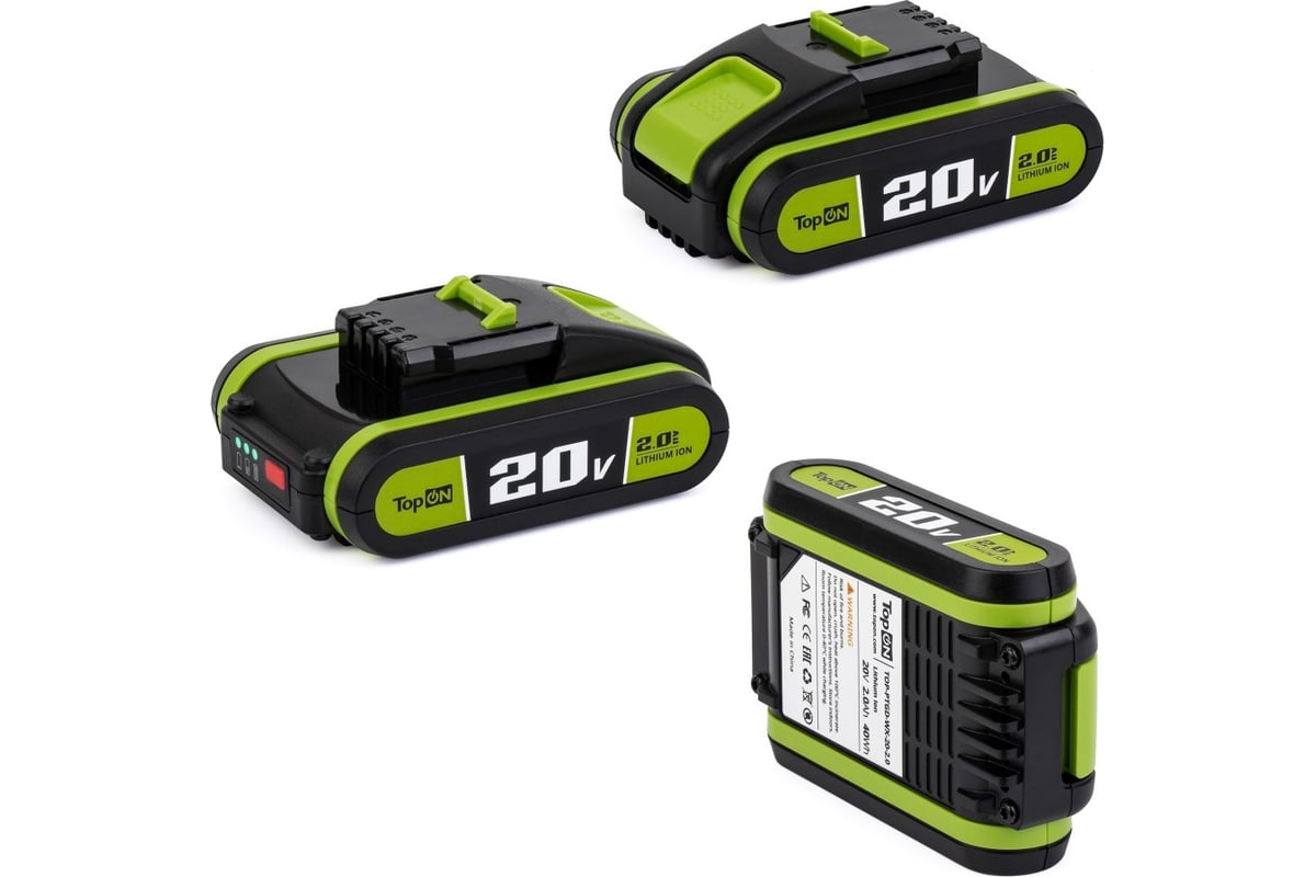 Аккумулятор Topon 20V 2.0Ah (Li-Ion) PN: WA3553 TOP-PTGD-WX-20-2.0