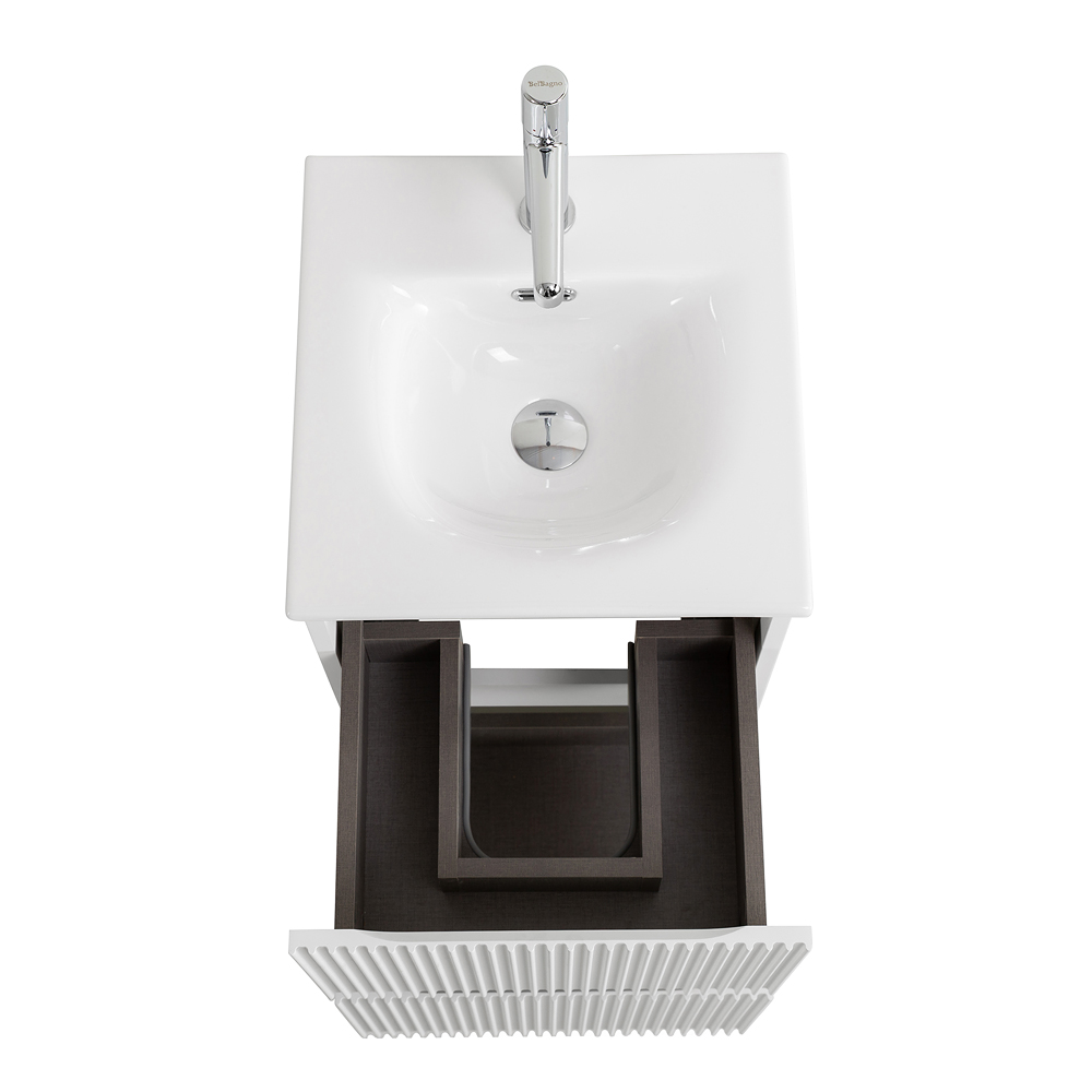 Мебель для ванной BelBagno Uno-Mini 40 см Bianco Opaco