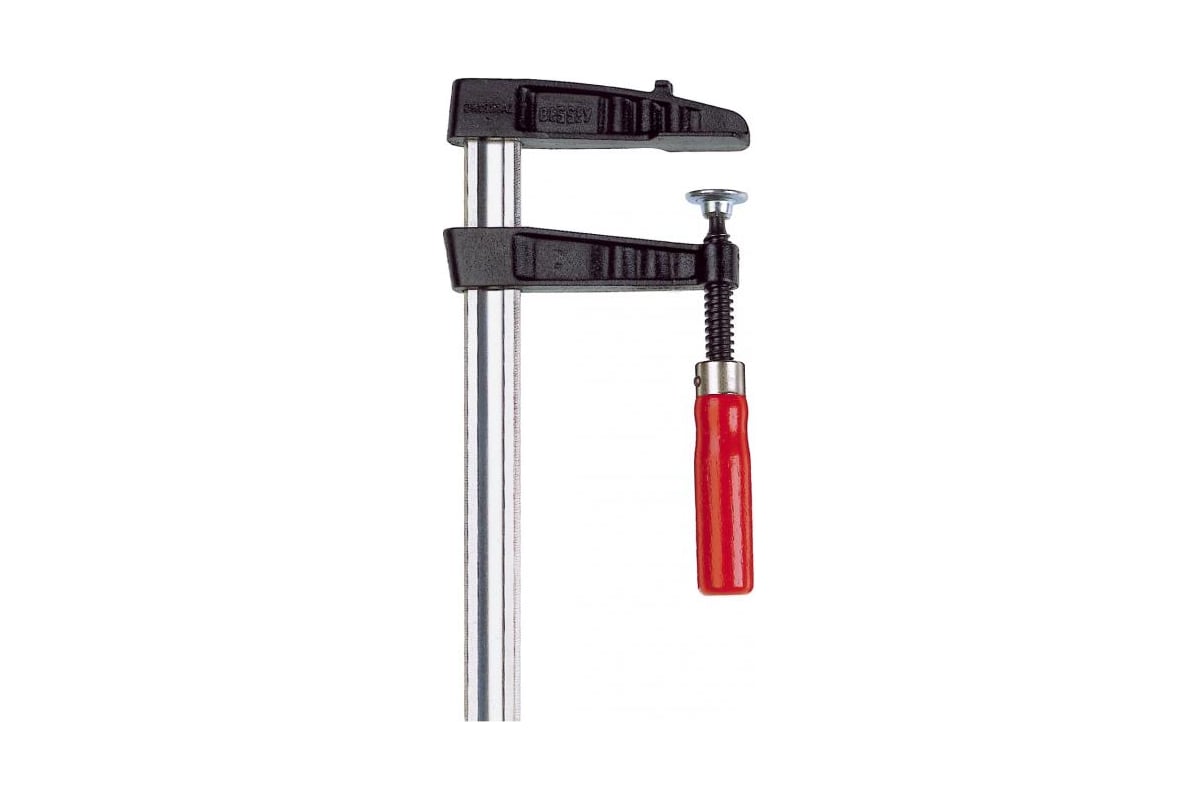 Струбцина BESSEY чугунная 400/120, 7 кН, деревянная ручка, для высоких нагрузок BE-TGK40