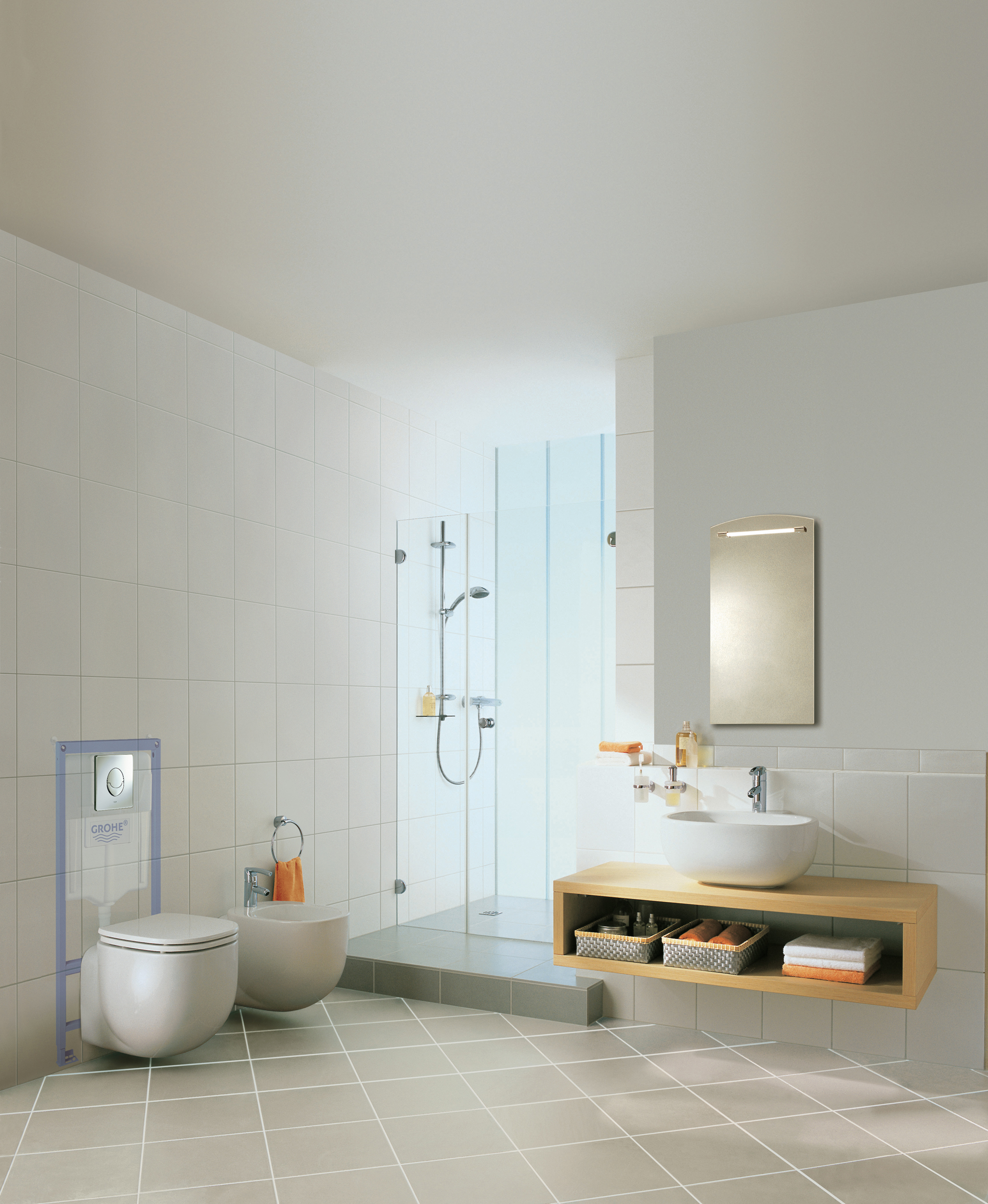 Инсталляция для унитаза Grohe Rapid SL 38721001 3 в 1 с кнопкой