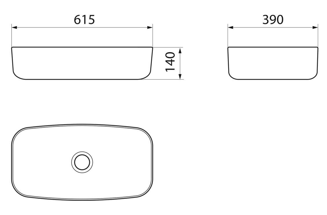 Раковина Point Веста PN43702WB 62 см белый