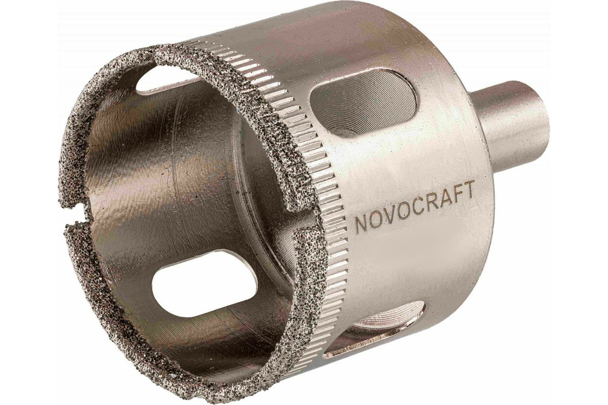 Коронка алмазная по стеклу и керамике (2 шт; 16х52 мм) NOVOCRAFT KAC016052302