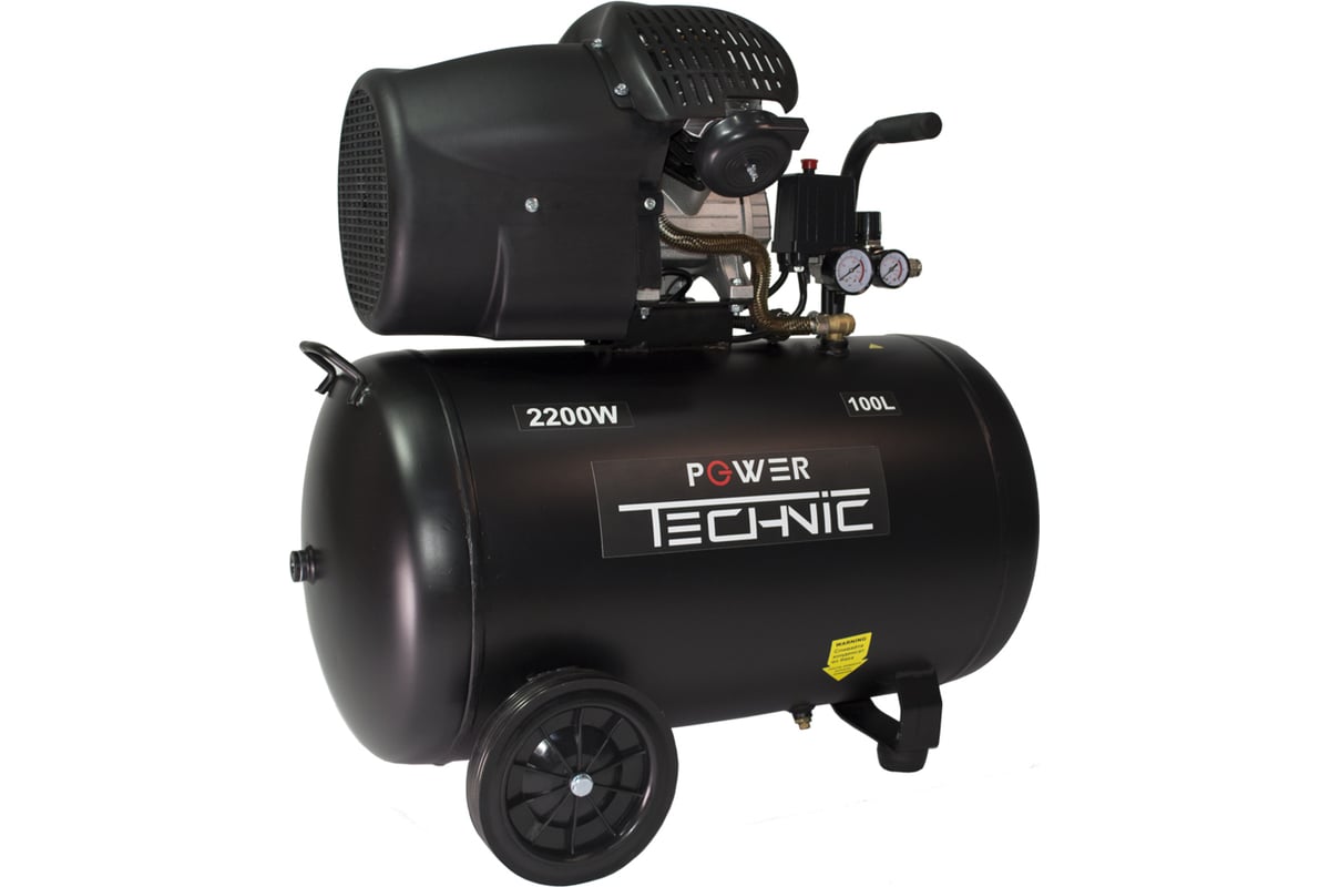 Компрессор Power Technic коаксиальный, масляный, 220В, 2200Вт ACD400/100