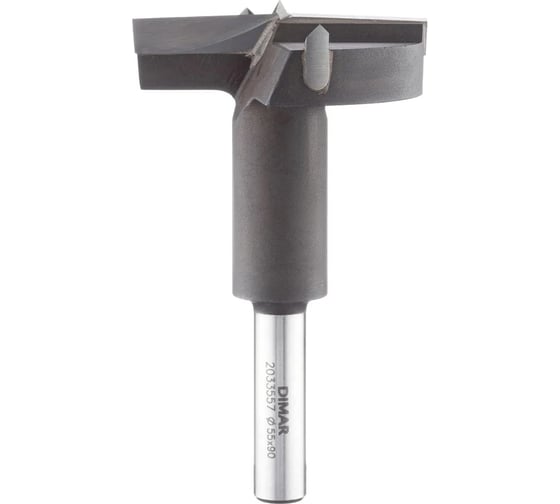 Сверло чашечное D55 L90. хвостовик 10x38 мм, круглый Dimar 2033557