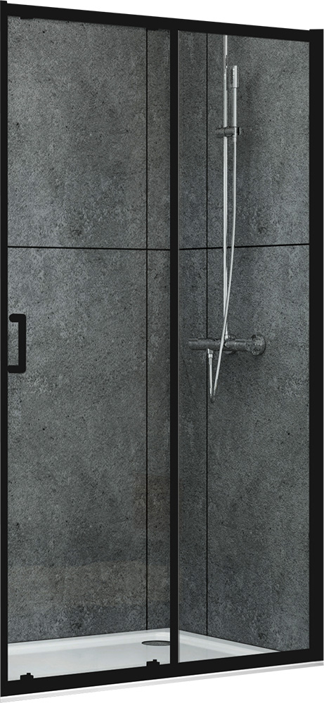 Душевая дверь Abber Schwarzer Diamant 140x195, черный AG30140B