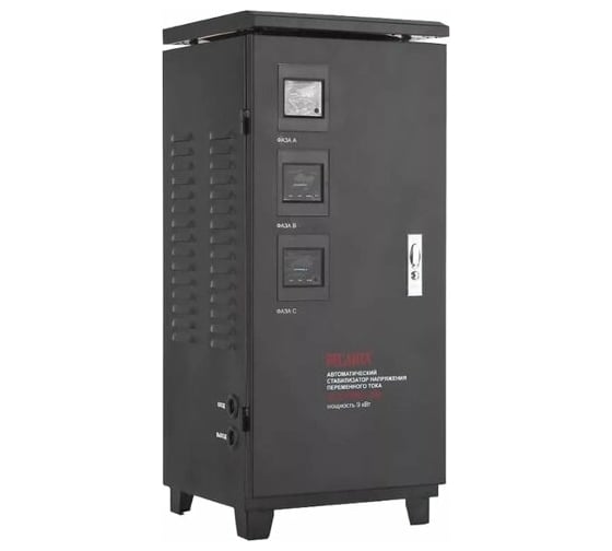 Трехфазный стабилизатор напряжения Ресанта ACH-9000/3-ЭМ 63/4/4