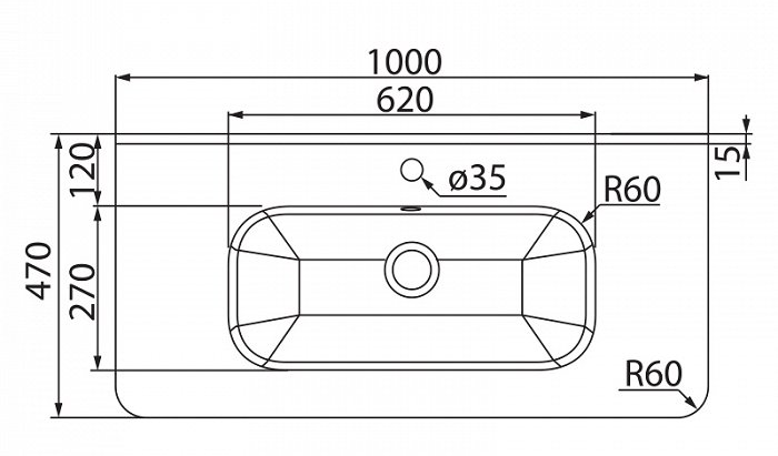 Тумба с раковиной Iddis Brick 100 см подвесная BRI10W1i95K, белый