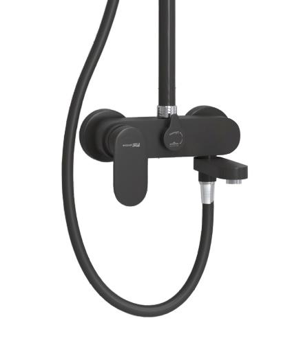 Душевая стойка WasserKRAFT A174.160.078.CB черный