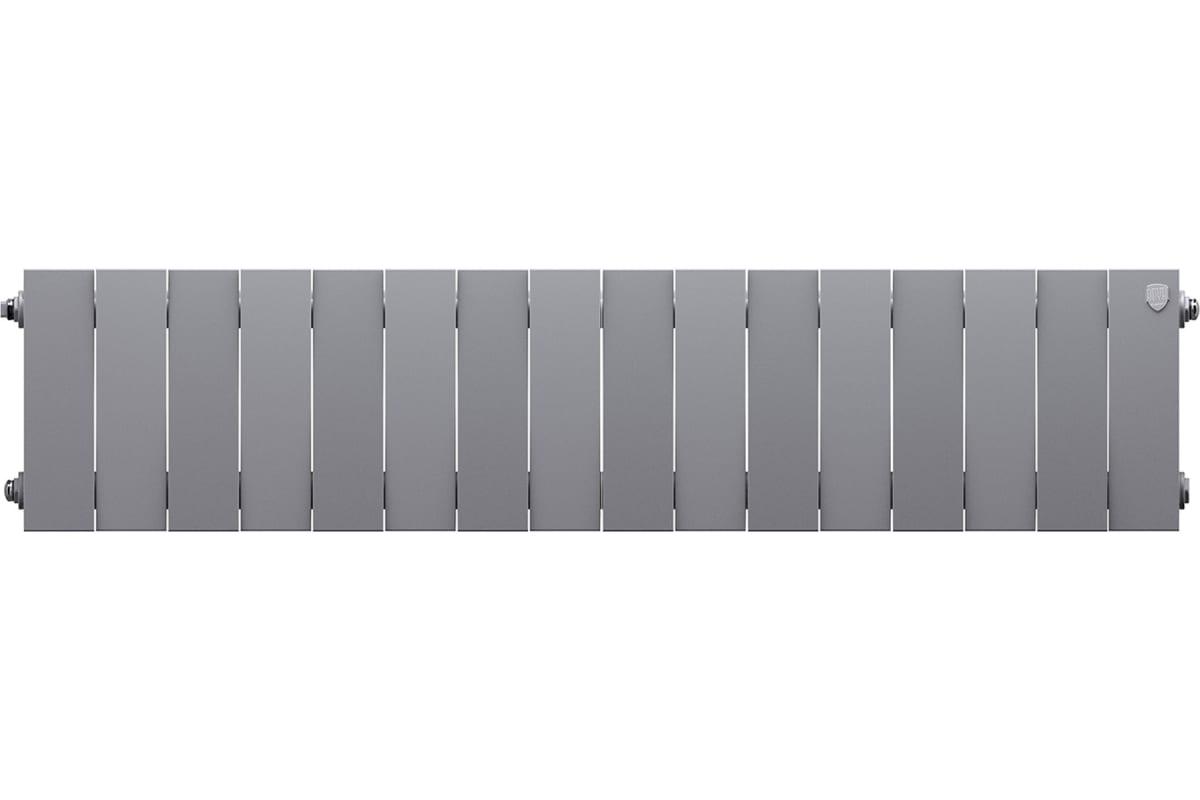 Биметаллический радиатор Royal Thermo PianoForte 200/Silver Satin 16 секций НС-1346025