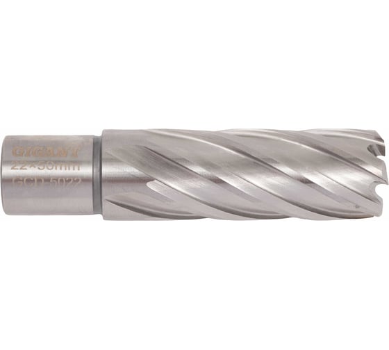 Сверло корончатое HSS, L=50 мм, d=22 мм Gigant GCD-5022