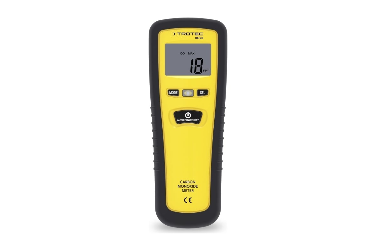 Анализатор угарного газа Trotec BG20 3510205060