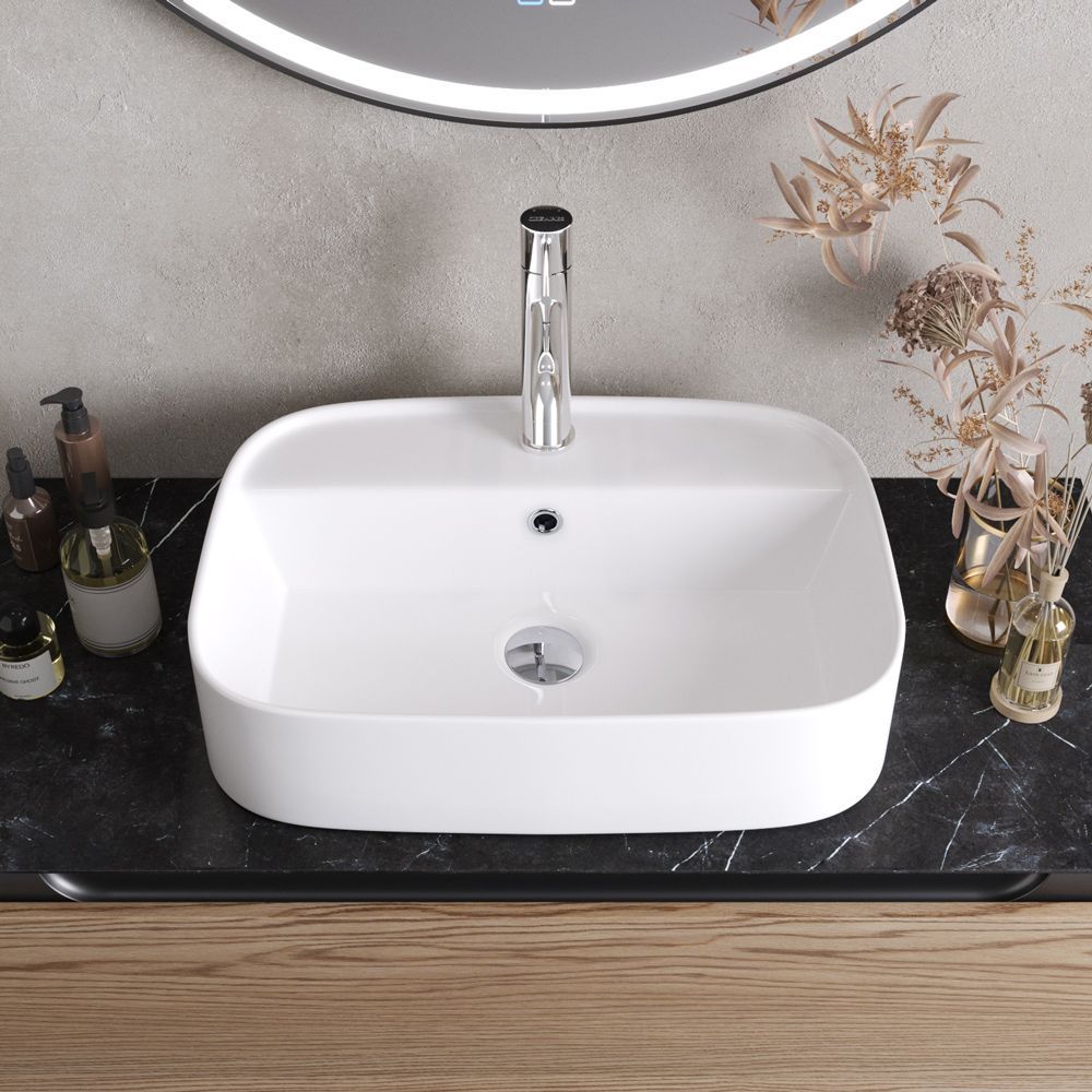 Раковина Cezares CZR-6616 55.5 см белый