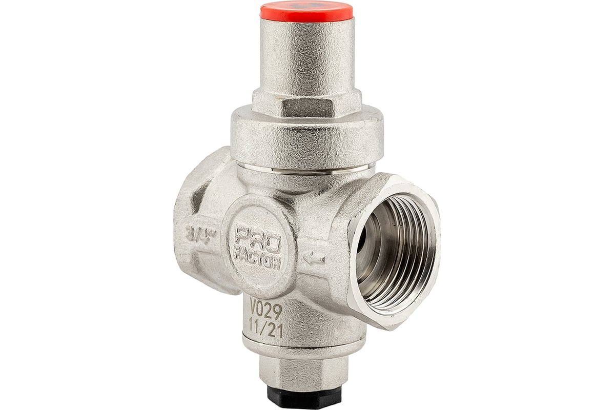 Редуктор давления PROFACTOR поршневой, c коннектором манометра 3/4" PF PRV 251.20