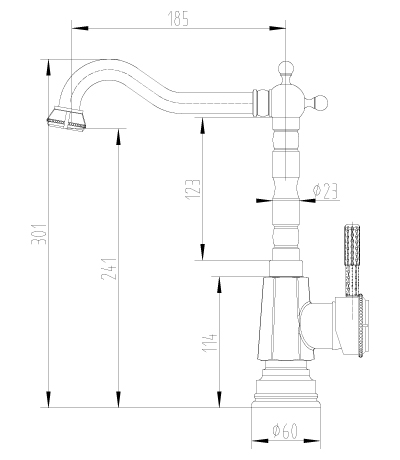 Смеситель для кухни Lemark Jasmine LM6605B бронза