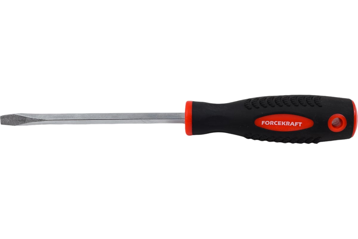 Шлицевая отвертка Forcekraft магнитная "Profi" S2 SL 6.5х125 мм, 27154 FK-70165125
