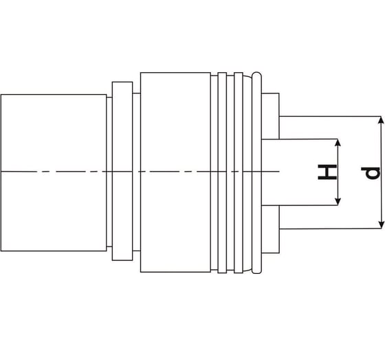 Метчиковая вставка с предохранителной муфтой D19 мм, 4.5x3.4 мм, серия STANDARD Debever Machining Solutions DB-S-1TCSC4534