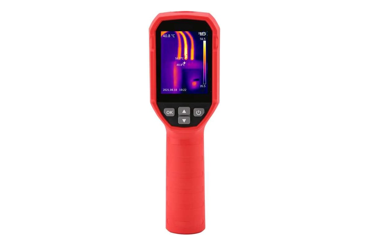 Портативный тепловизор UNI-T UTi712S 2.4”LCD -10c/+400с, интерфейс USB, дисплей 320x240, карта памяти 00-00012163
