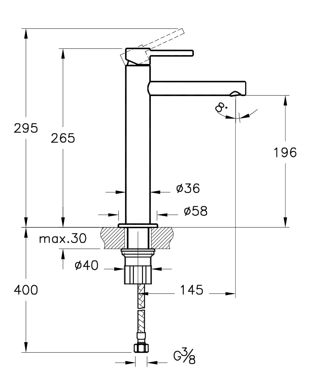 Смеситель для раковины VitrA Origin A42557 хром