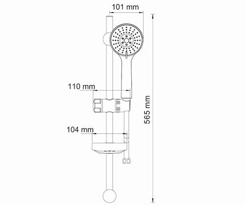 Душевой гарнитур WasserKRAFT A005 хром