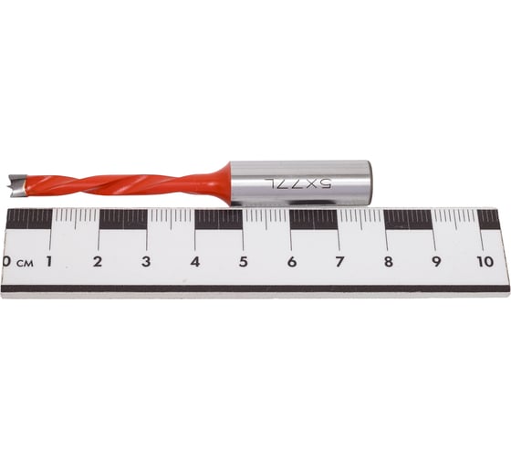 Сверло присадочное усиленное "глухое" (5x77 мм; S=10 мм; LH) ROTIS 412.0577L