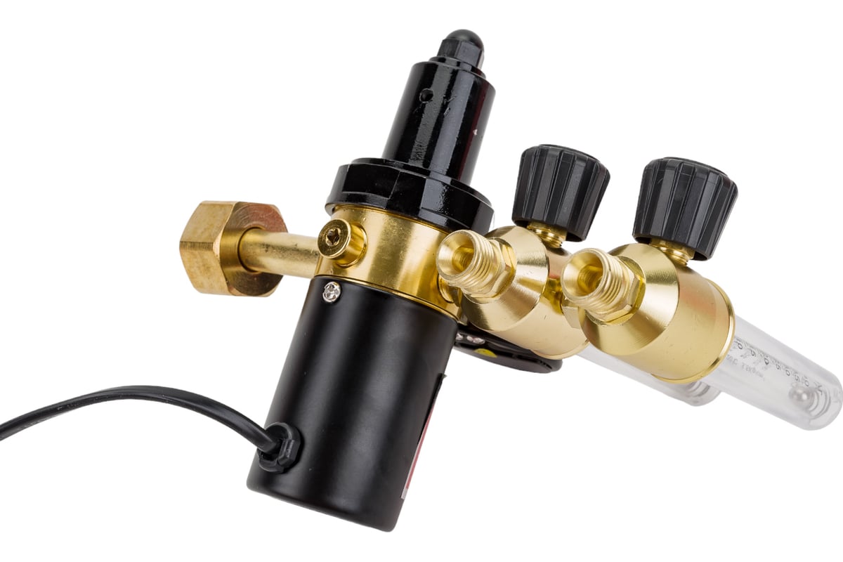 Регулятор для углекислоты и аргона У 30/АР 40 КРП Р2 220V c 2-мя ротаметрами и подогревателем Krass 2133505