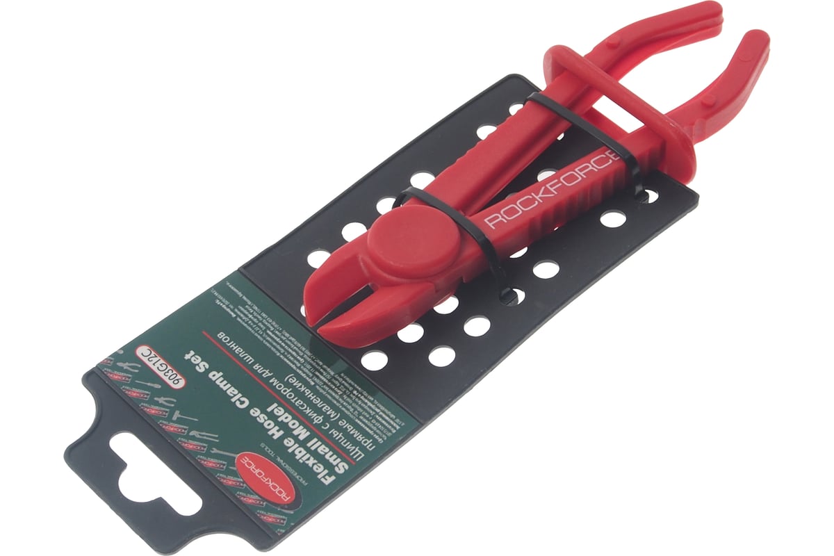Пластиковый зажим для шлангов Rockforce с фиксатором L-155мм RF-903G12C(27396)