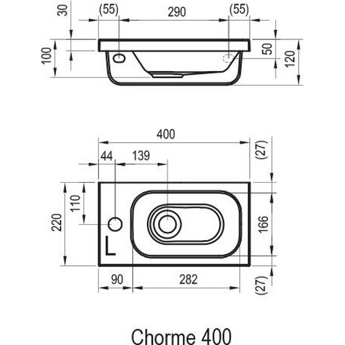 Раковина Ravak Chrome 40 см R